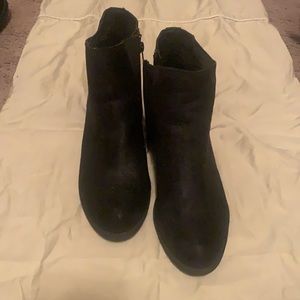 Barely worn black booties